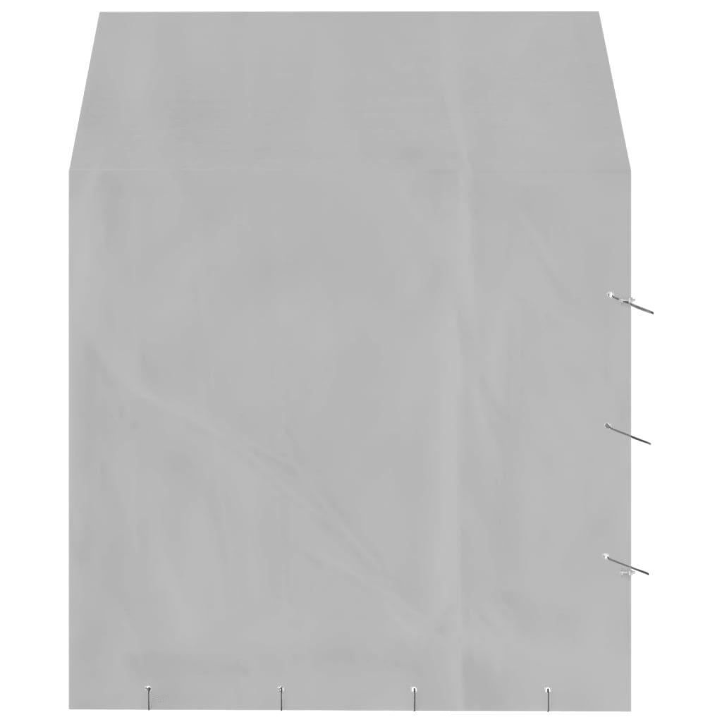 vidaXL Perrera de exterior con toldo acero galvanizado plata 2x2x2,5 m, , large Imagen numero 3